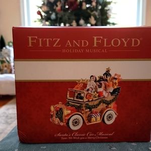 Fitz and Floyd Christmas,  Santa's Classic car musical
